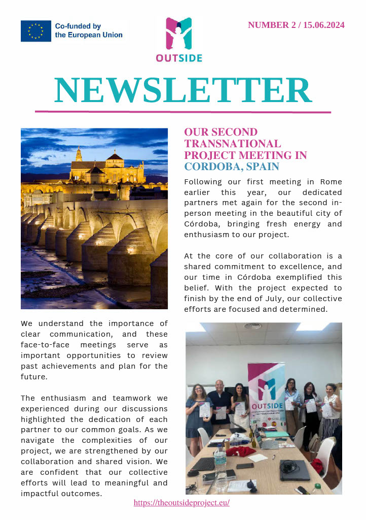 Front page of the second newsletter
